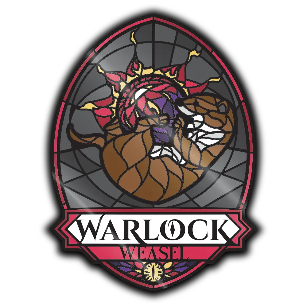 Pin - Warlock Weasel image 0