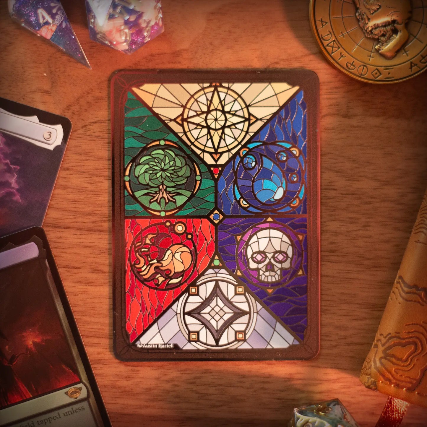 Lux Metal Token - Mana Symbols image 1