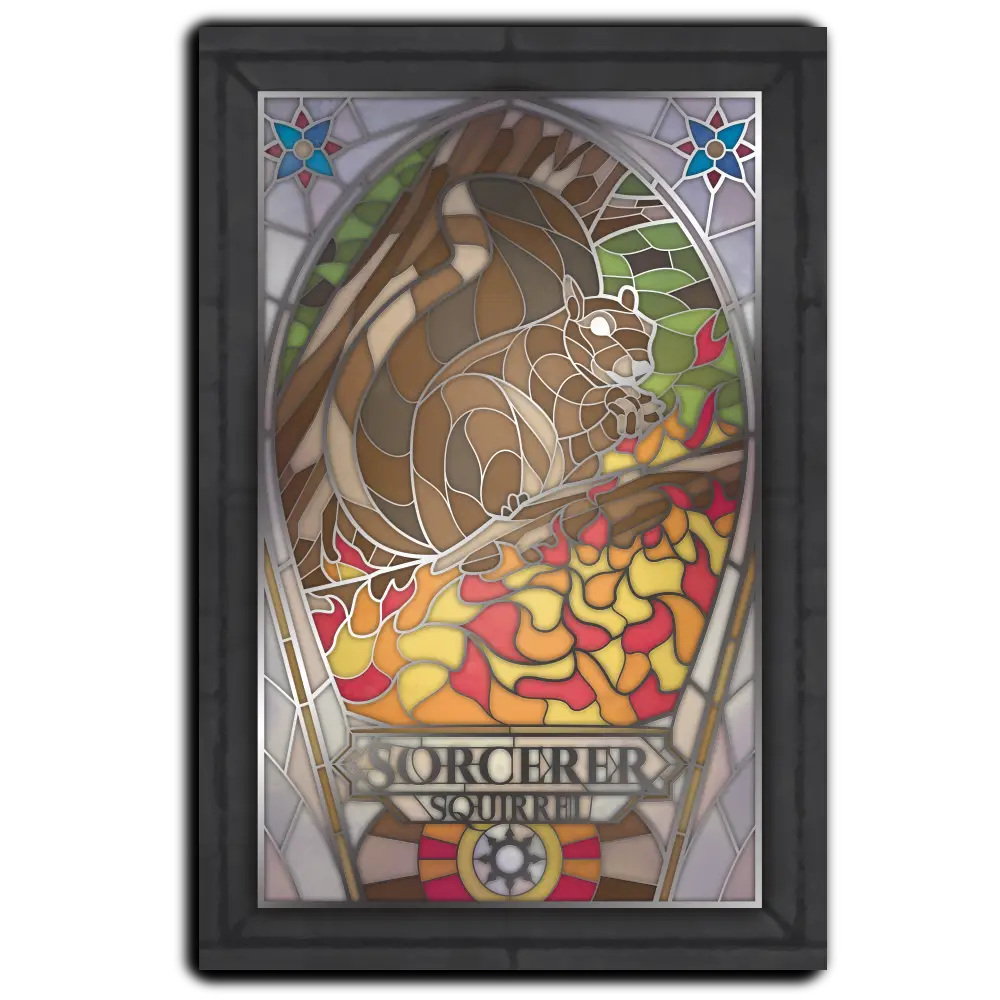 Postcard - Class-y Critters: Sorcerer Squirrel image 0