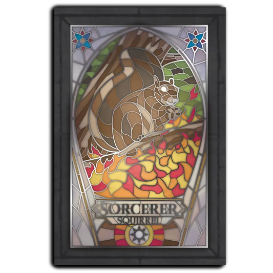 Postcard - Class-y Critters: Sorcerer Squirrel image 0