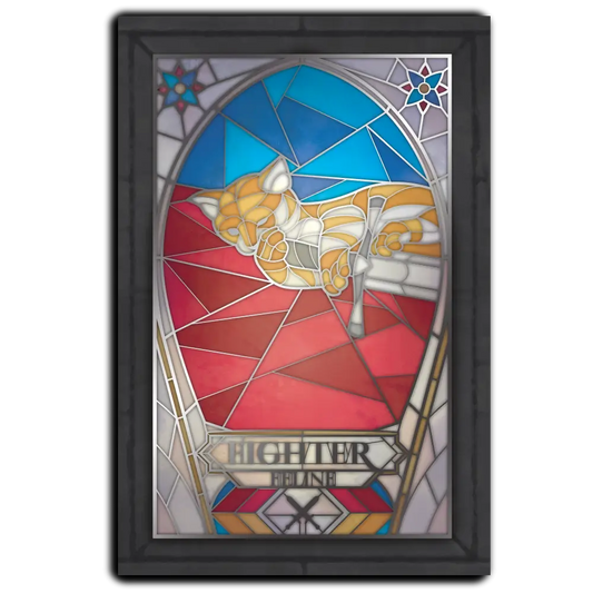 Postcard - Class-y Critters: Fighter Feline image 0