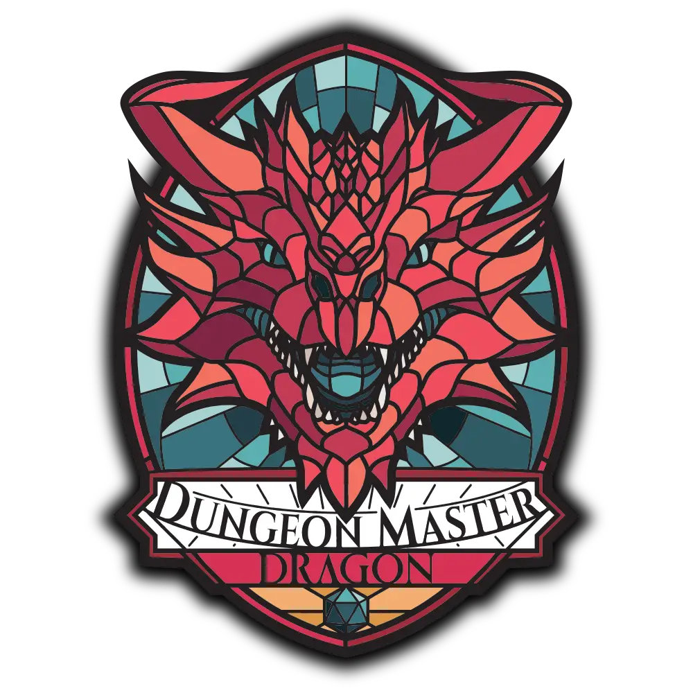 Pin - Dungeon Master Dragon(Red) image 0