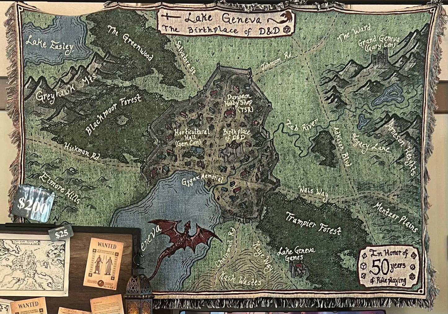 Tapestry - Map of Lake Geneva 50th Anniversary image 1