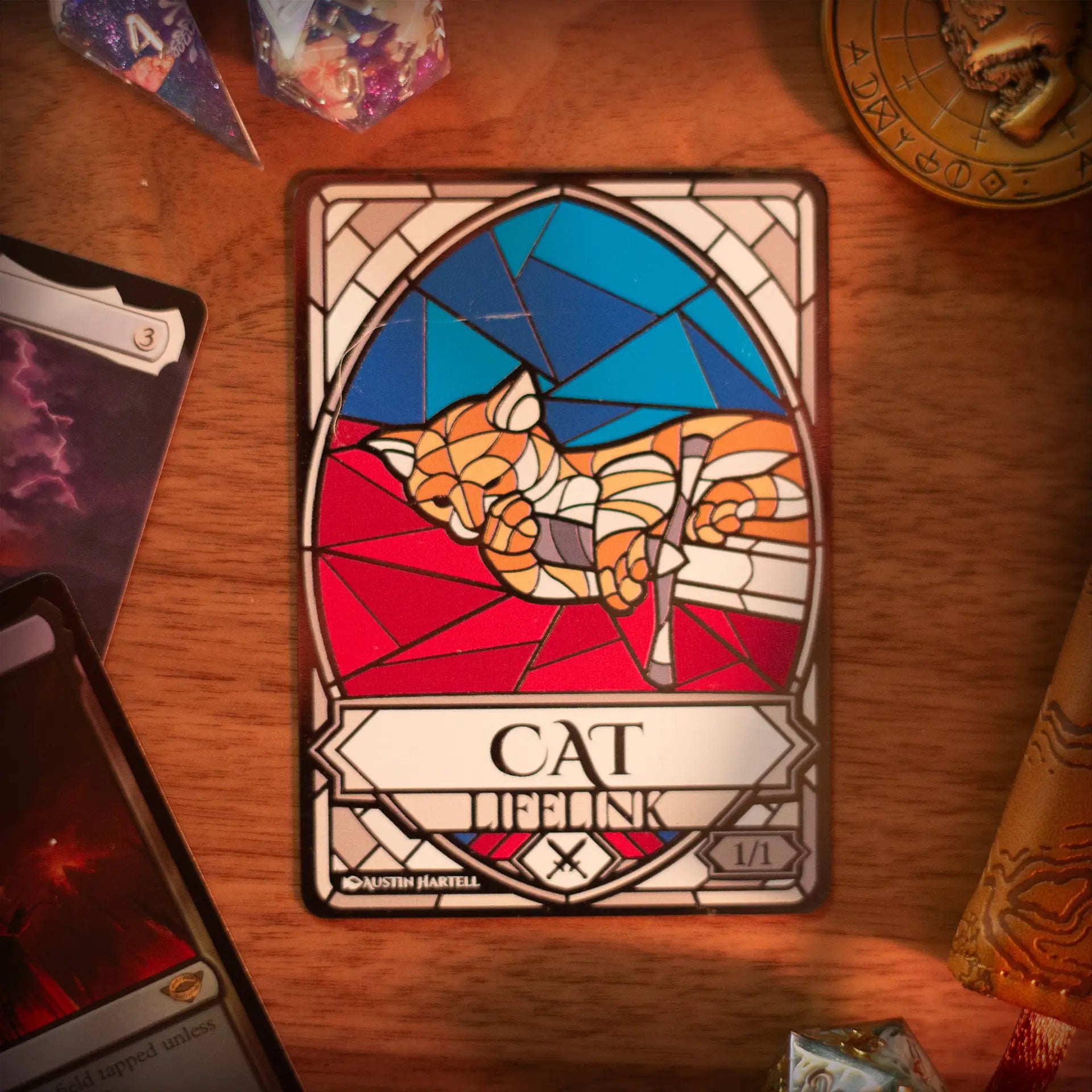 Lux Metal Token - Cat image 1