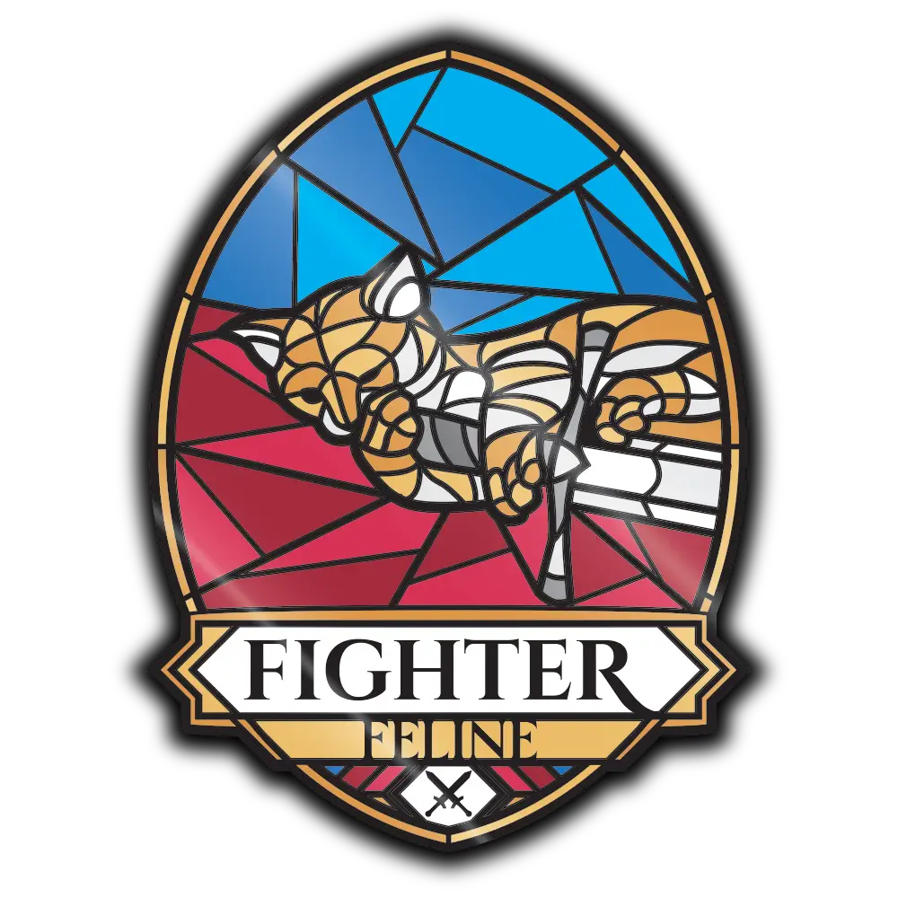 Pin - Fighter Feline image 0