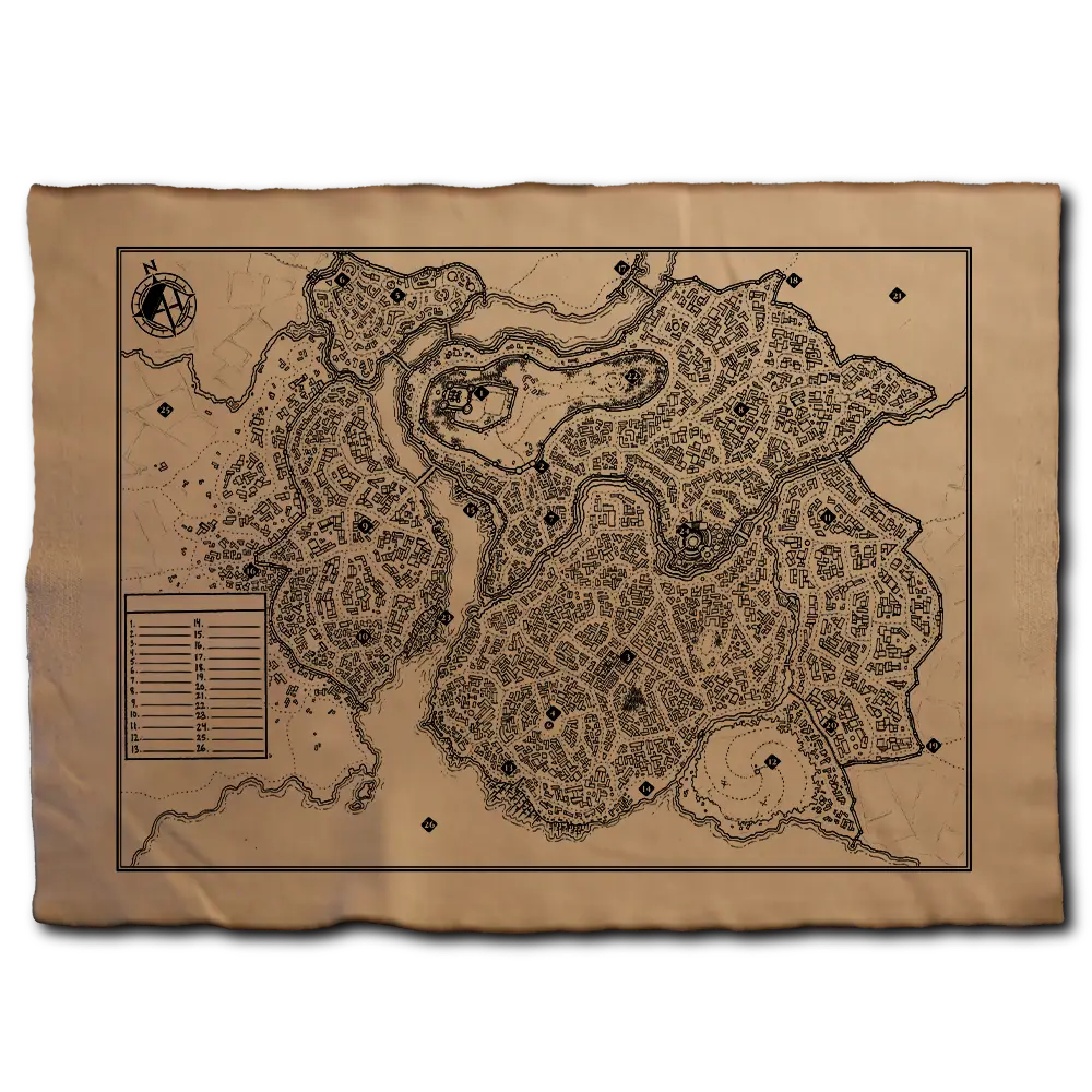 Cloth Map - Fill-In City image 0