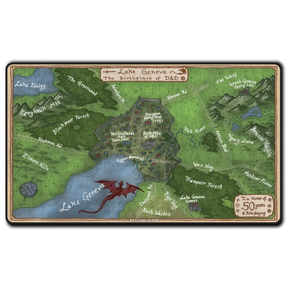 Playmat - Lake Geneva Map image 0