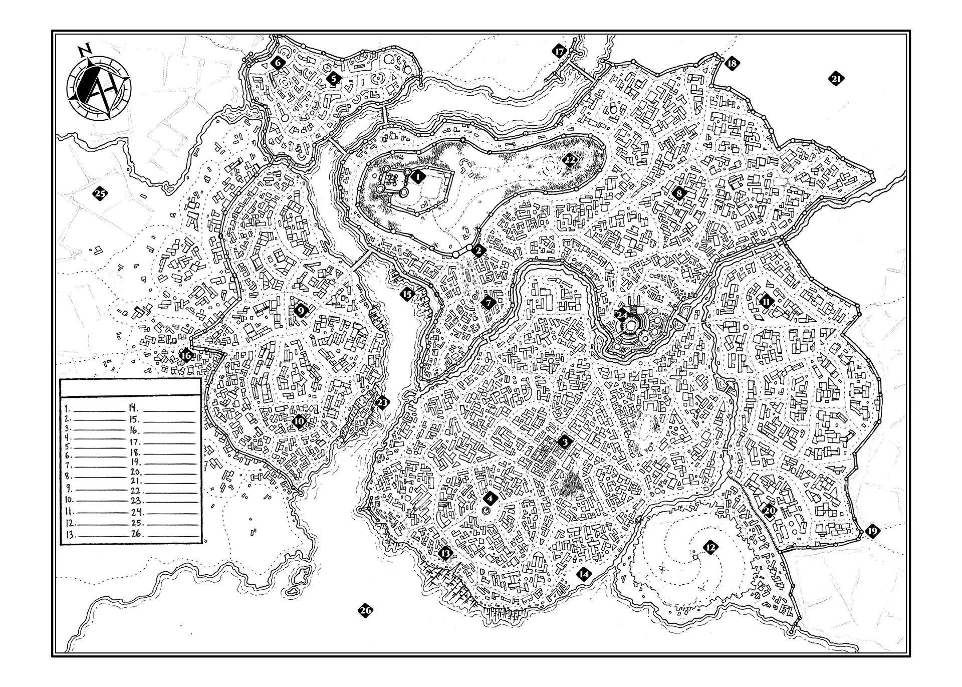 Cloth Map - Fill-In City image 3