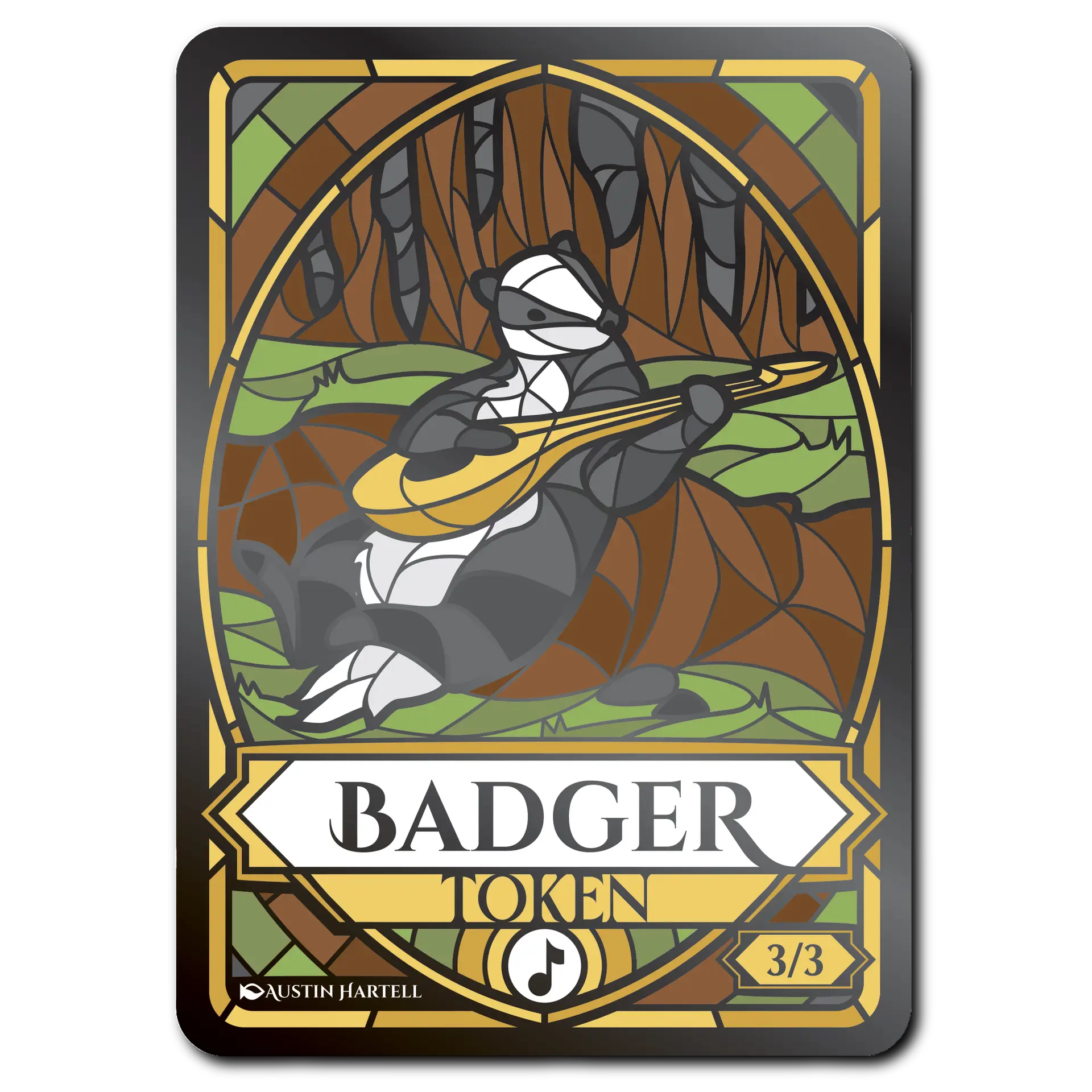 Lux Metal Token - Badger image 2