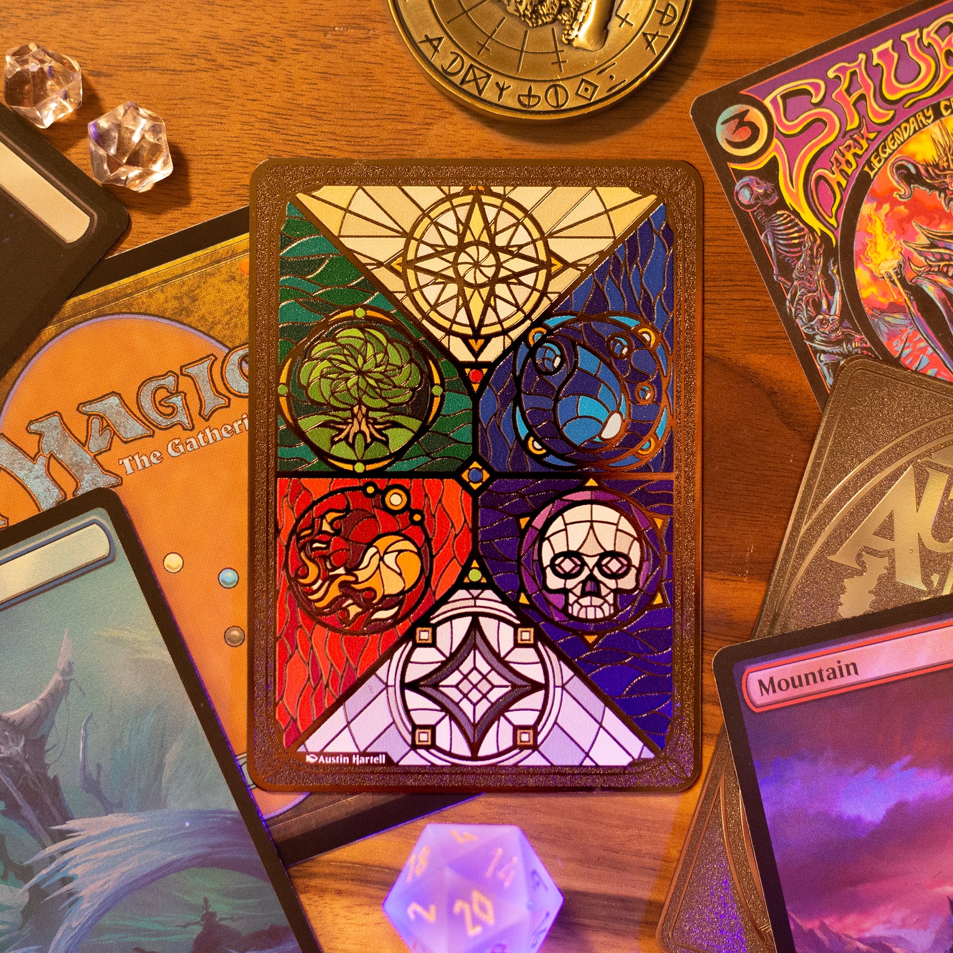 Lux Metal Token - Mana Symbols image 0