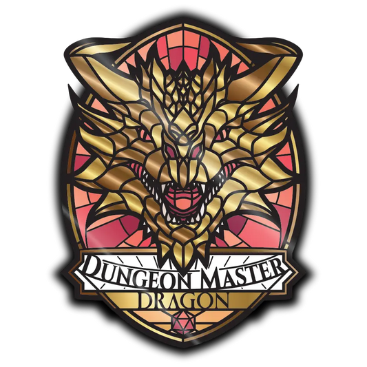 Pin - Dungeon Master Dragon(Gold) image 0