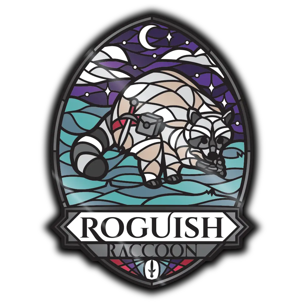 Pin - Roguish Raccoon image 0