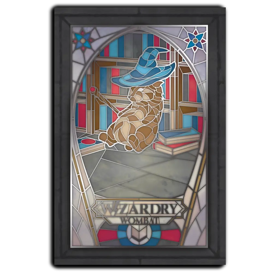 Postcard - Class-y Critters: Wizardry Wombat image 0