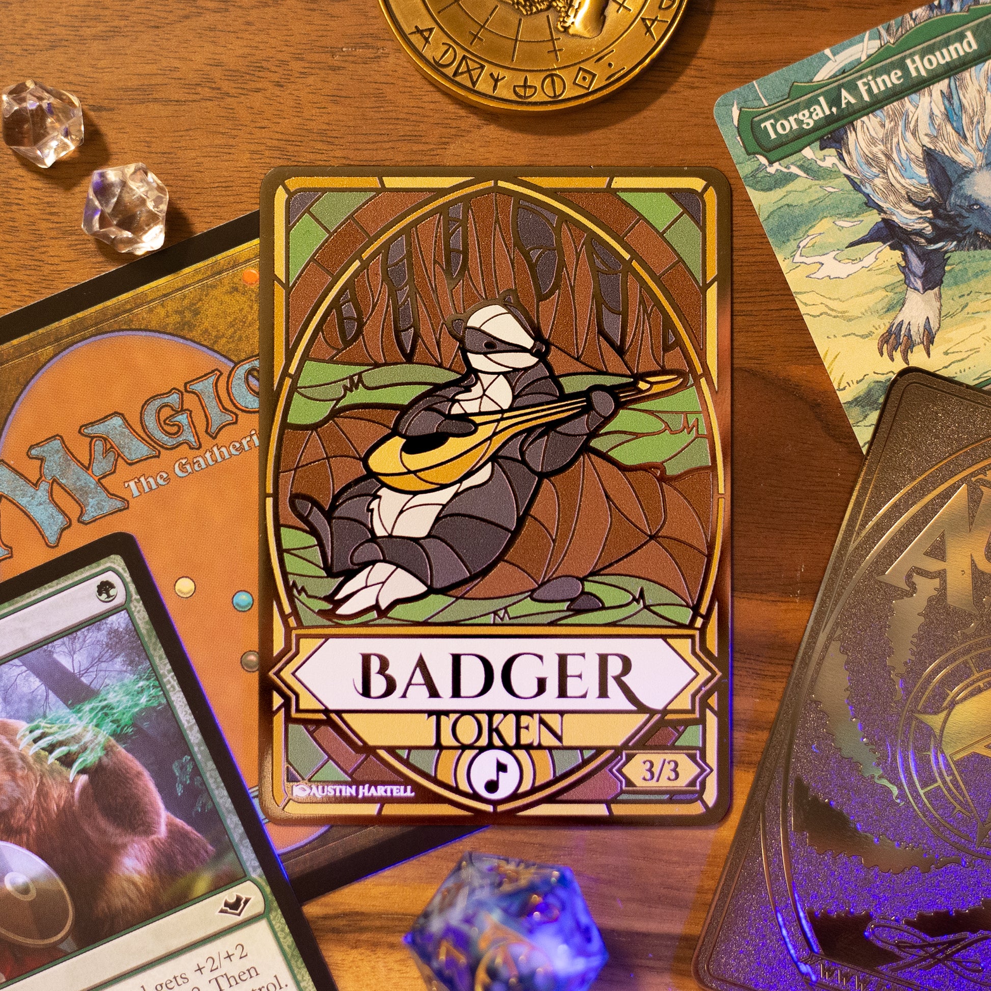Lux Metal Token - Badger image 0