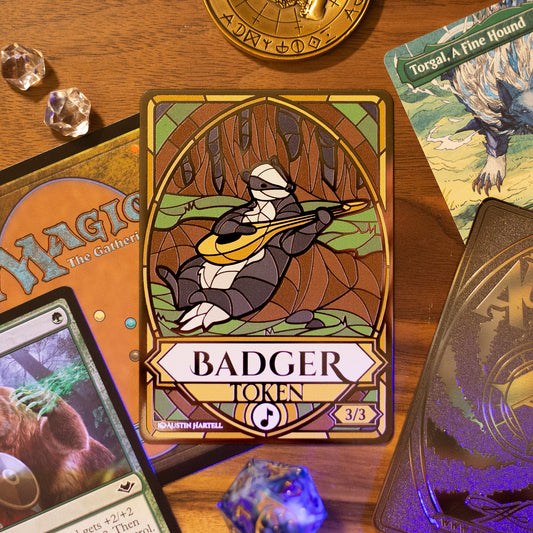 Lux Metal Token - Badger image 0