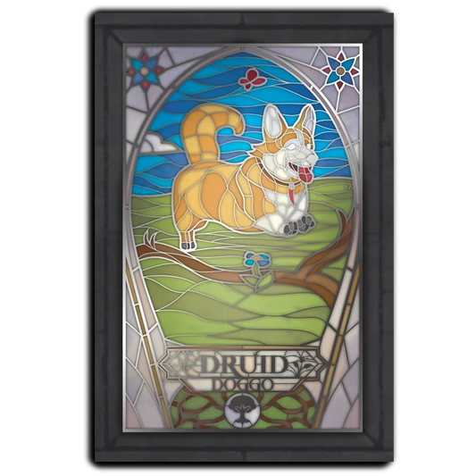 Postcard - Class-y Critters: Druidic Doggo image 0