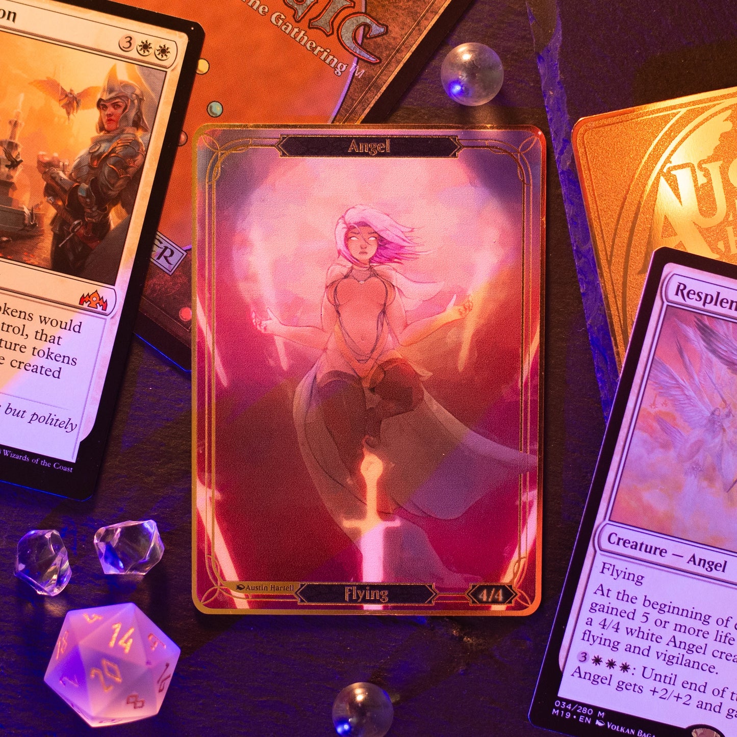 Metal MTG Token - Angel