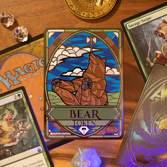 Metal MTG Token - Bear