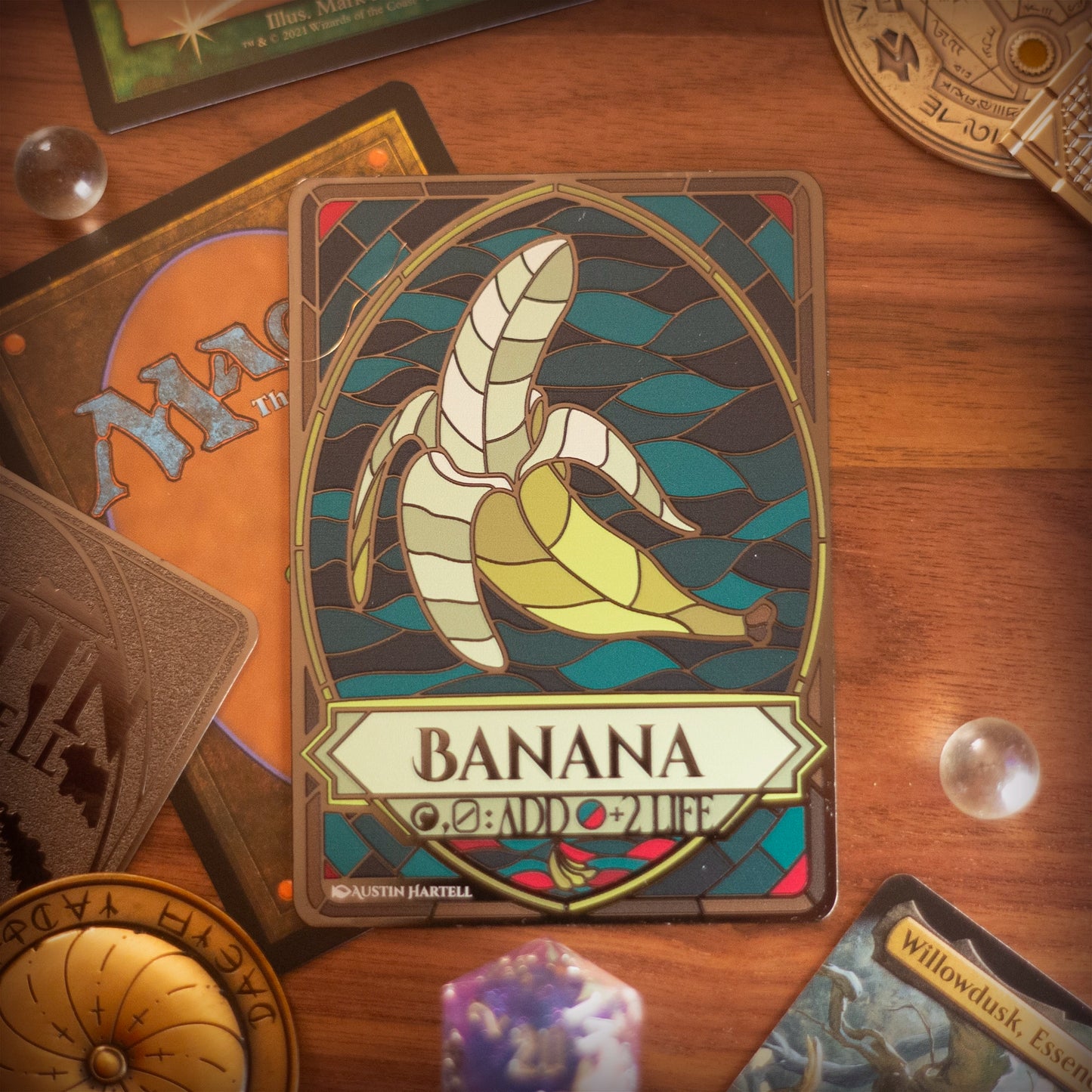 Metal MTG Token - Banana