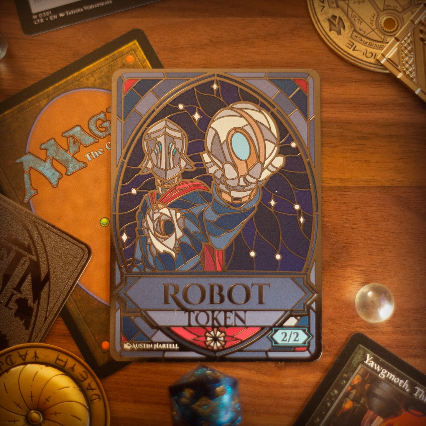 Metal MTG Token - Robot