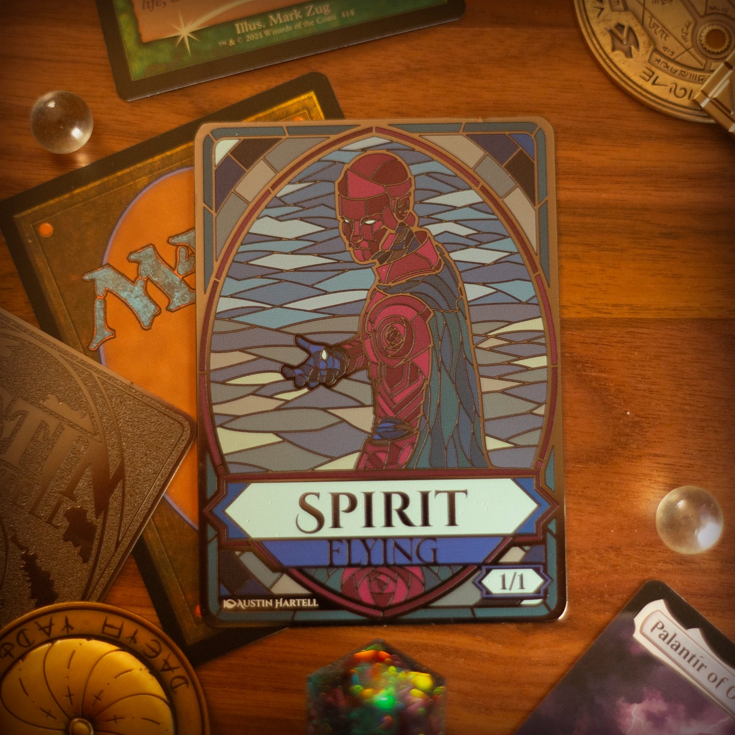 Metal MTG Token - Spirit