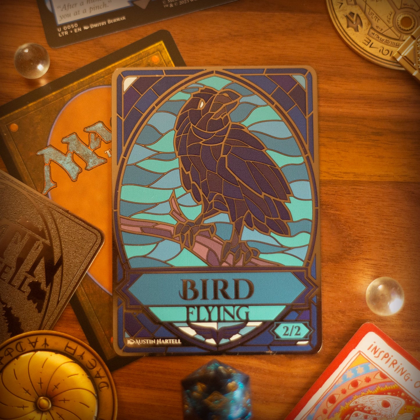 Metal MTG Token - Bird