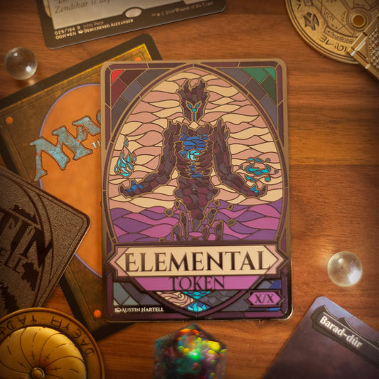 Metal MTG Token - Elemental X/X