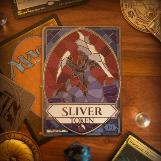 Metal MTG Token - Sliver