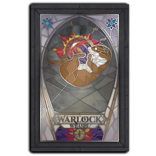 Postcard - Class-y Critters: Warlock Weasel image 0