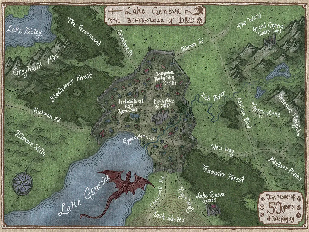 Tapestry - Map of Lake Geneva 50th Anniversary image 2