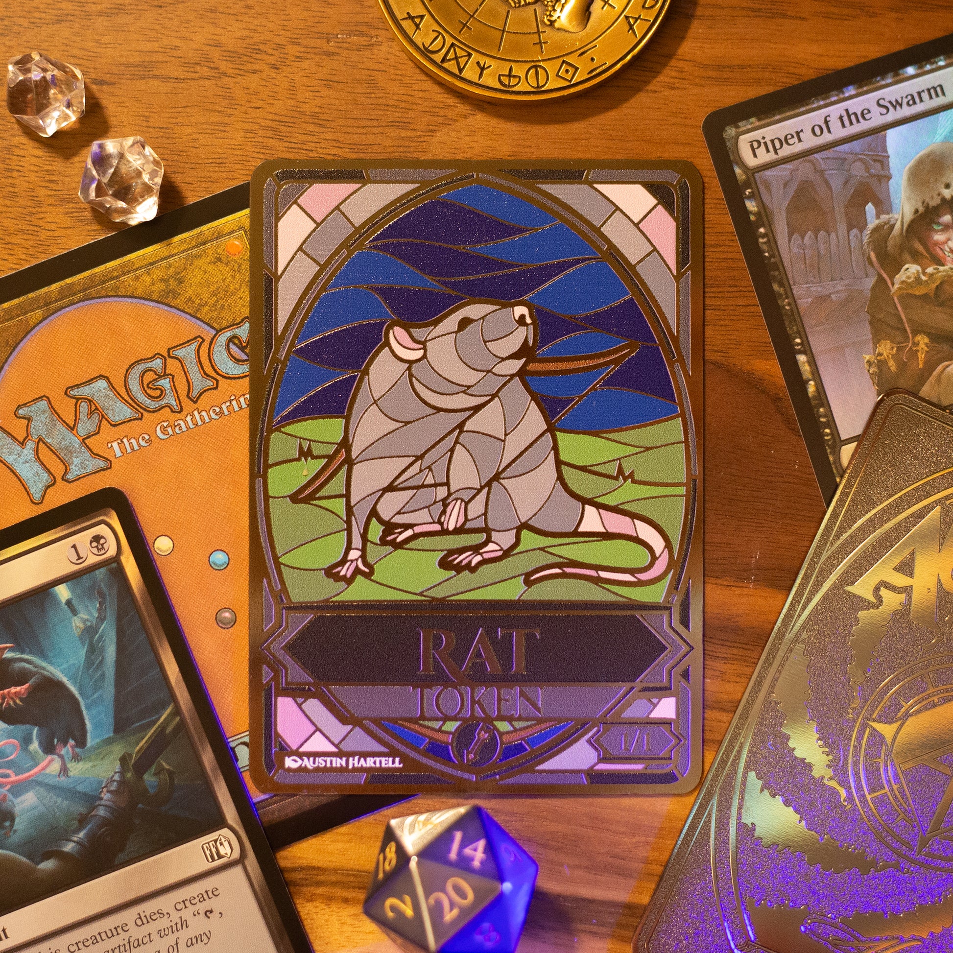 Lux Metal Token - Rat image 0