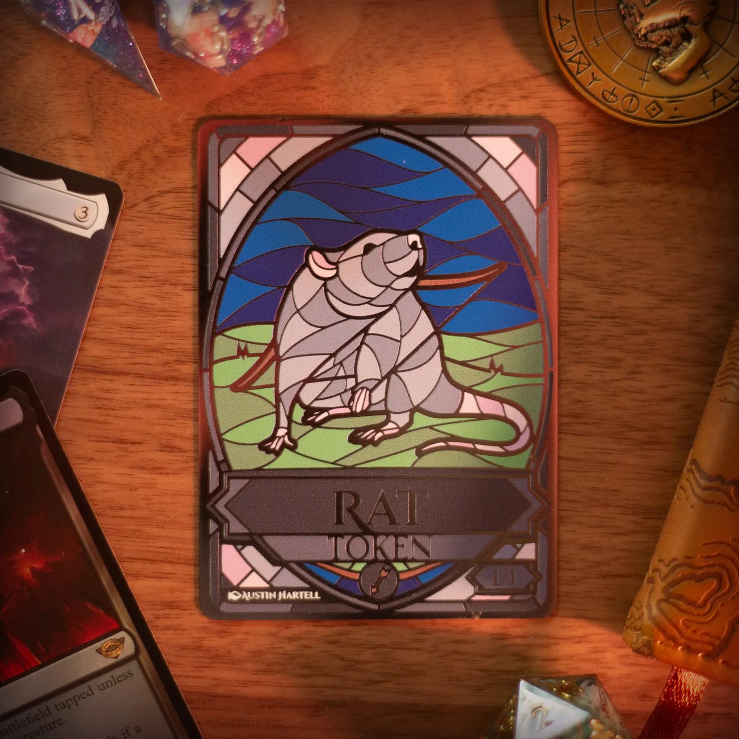 Lux Metal Token - Rat image 1