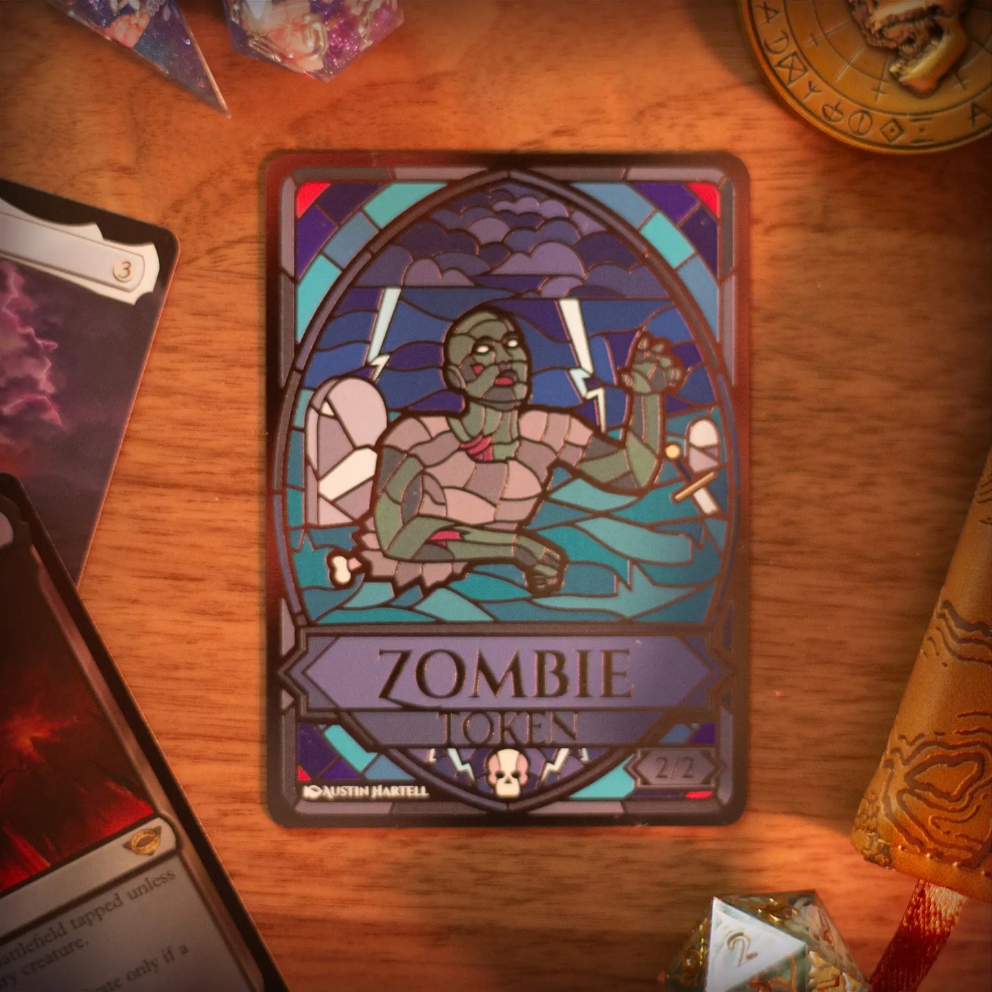Lux Metal Token - Zombie image 1
