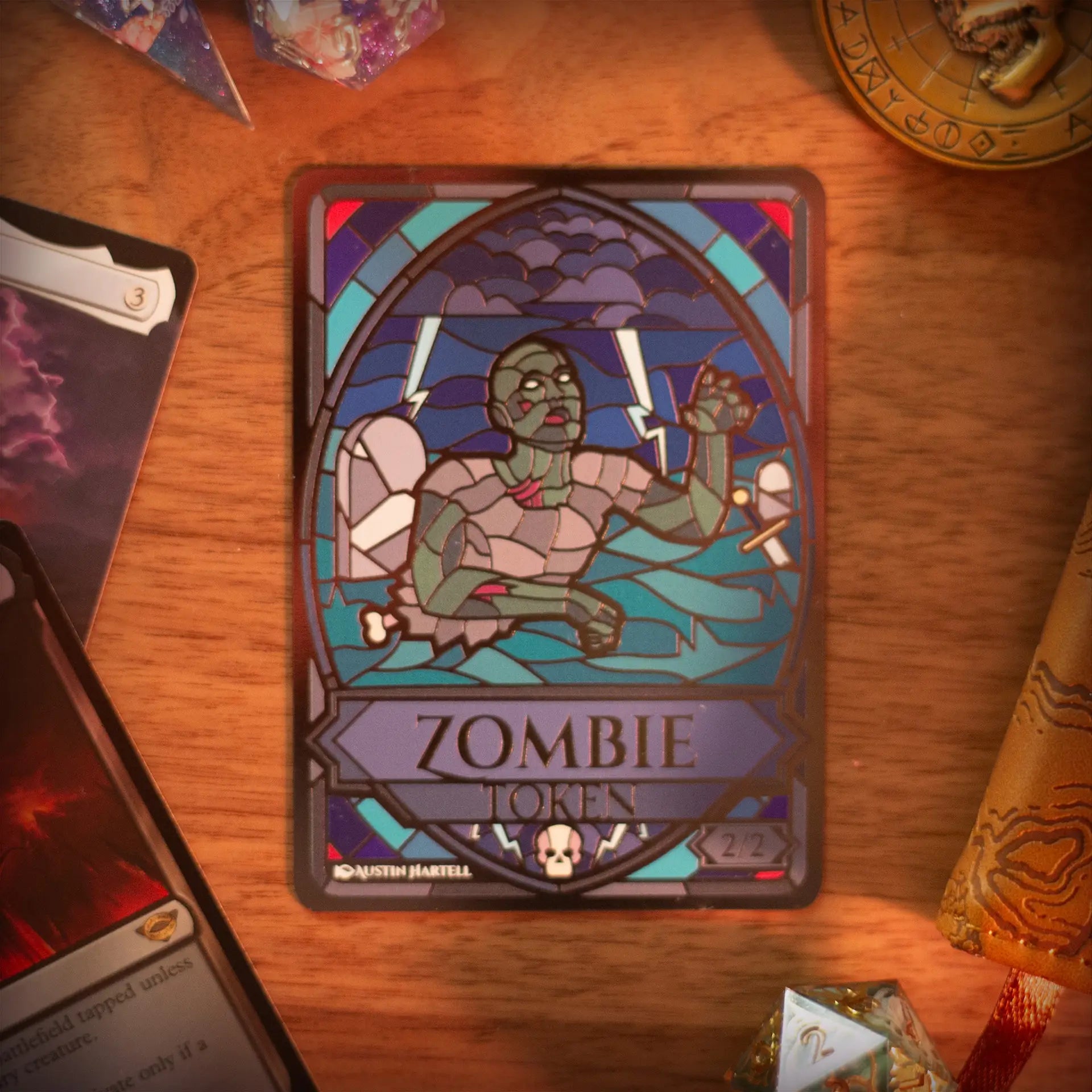 Lux Metal Token - Zombie image 1