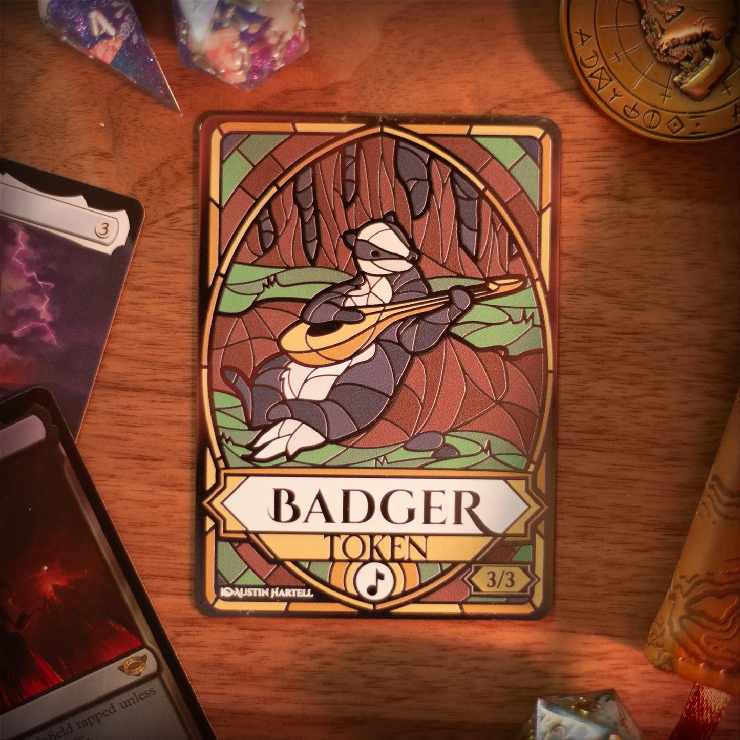 Lux Metal Token - Badger image 1